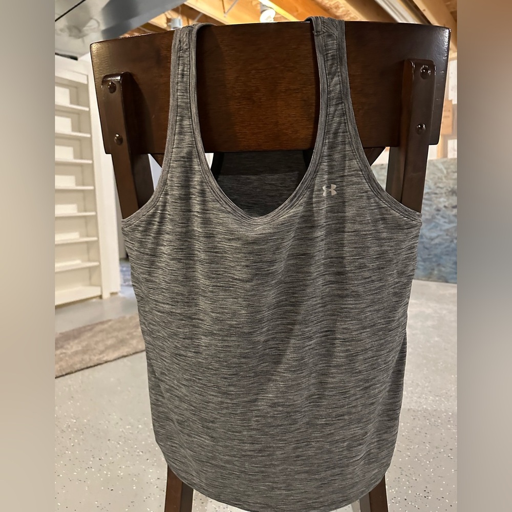 Under Armour Women's Gray Razor Back Tank Top